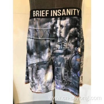 Low MOQ Men's digital Printed Boxer Shorts